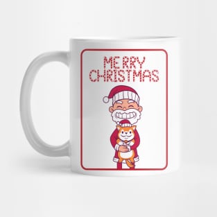 Santa With Pet Dog Mug